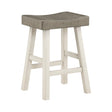 Caspian White/Coffee Counter Height Stool, Set of 2 by Homelegance at Eve Furniture