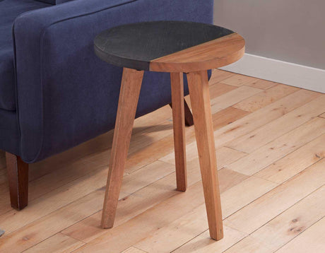 Caspian Round Accent End Table by Steve Silver at Eve Furniture