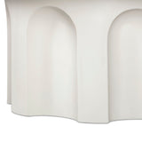 Cassandra 38" Ivory Indoor/Outdoor Concrete Round Coffee Table by TOV Furniture at Eve Furniture