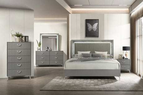 Cassandra Grey Bedroom Set by New Era Innovations at Eve Furniture