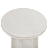 Cassandra Ivory Indoor/Outdoor Concrete Side Table by TOV Furniture at Eve Furniture