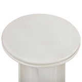 Cassandra Ivory Indoor/Outdoor Concrete Side Table by TOV Furniture at Eve Furniture
