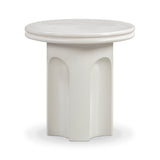 Cassandra Ivory Indoor/Outdoor Concrete Side Table by TOV Furniture at Eve Furniture
