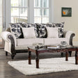 Cassani Light Gray/Walnut Sofa by Furniture of America at Eve Furniture