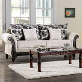 Cassani Light Gray/Walnut Sofa by Furniture of America at Eve Furniture