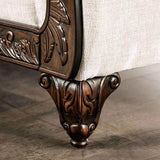 Cassani Walnut & Light Gray Stationary Sofa & Loveseat by Furniture of America at Eve Furniture