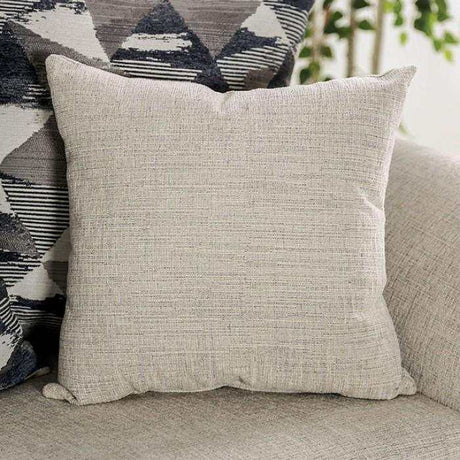 Cassani Walnut & Light Gray Stationary Sofa & Loveseat by Furniture of America at Eve Furniture