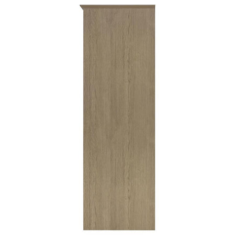 Cassara 2-door Bedroom Wardrobe Storage Cabinet Armoire Latte by Coaster at Eve Furniture