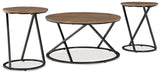 Cassbryn Brown/Black Table (Set of 3)