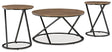 Cassbryn Brown/Black Table (Set of 3) by Ashley at Eve Furniture