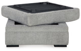 Casselbury Cement Ottoman With Storage