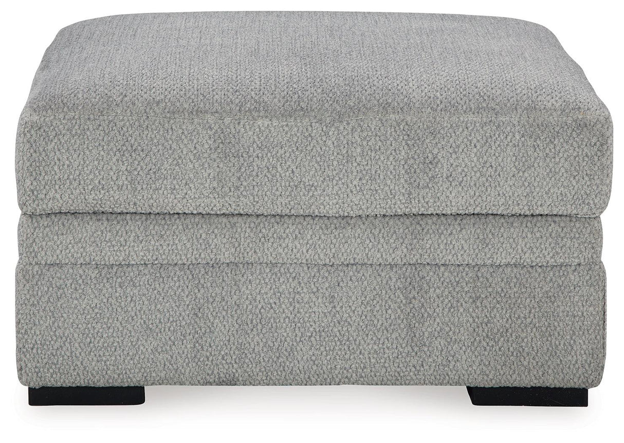 Casselbury Cement Ottoman With Storage by Ashley at Eve Furniture