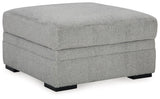 Casselbury Cement Ottoman With Storage by Ashley at Eve Furniture