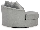 Casselbury Cement Oversized Swivel Accent Chair by Ashley at Eve Furniture