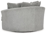 Casselbury Cement Oversized Swivel Accent Chair by Ashley at Eve Furniture