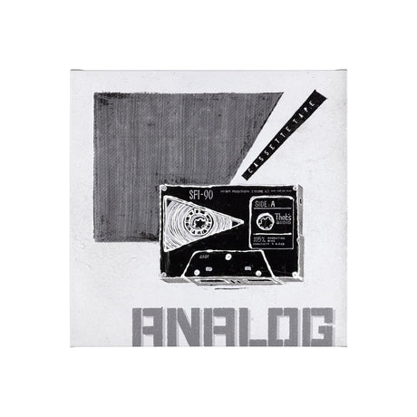 Cassette Tape I by Alarm a Hand Embellished Textured Canvas by Mercana at Eve Furniture