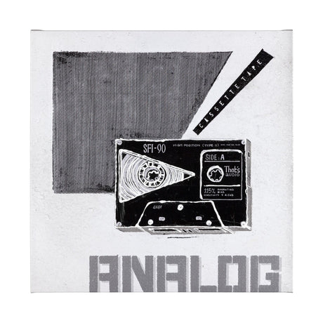 Cassette Tape I by Alarm a Hand Embellished Textured Canvas by Mercana at Eve Furniture