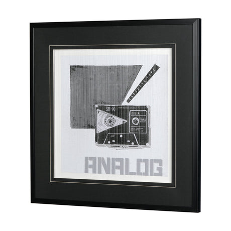 Cassette Tape I by Alarm a Hand Embellished Textured Framed Art Print Matted under Glass by Mercana at Eve Furniture