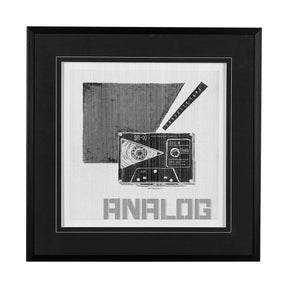 Cassette Tape I by Alarm a Hand Embellished Textured Framed Art Print Matted under Glass by Mercana at Eve Furniture