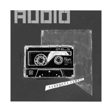 Cassette Tape II by Alarm a Hand Embellished Textured Canvas by Mercana at Eve Furniture