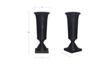 Cassia Cast Aluminum Vase Black by Moe's Home at Eve Furniture