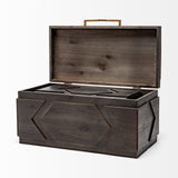 Cassia Set of 2 Brown Wooden Boxes by Mercana at Eve Furniture