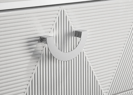 Cassia White High Gloss 2-drawer Nightstand Bedside Table by Coaster at Eve Furniture