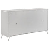 Cassia White High Gloss 4-piece Queen LED Bedroom Set by Coaster at Eve Furniture