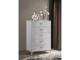 Cassia White High Gloss 5-drawer Bedroom Chest of Drawers by Coaster at Eve Furniture