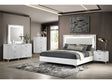 Cassia White High Gloss 5-piece Queen LED Bedroom Set by Coaster at Eve Furniture