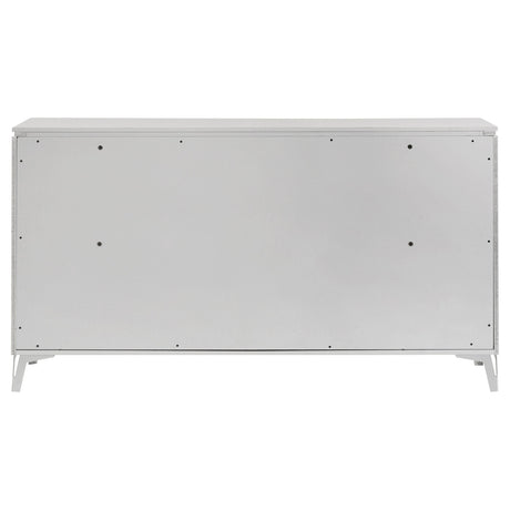 Cassia White High Gloss 6-drawer Bedroom Dresser Cabinet by Coaster at Eve Furniture