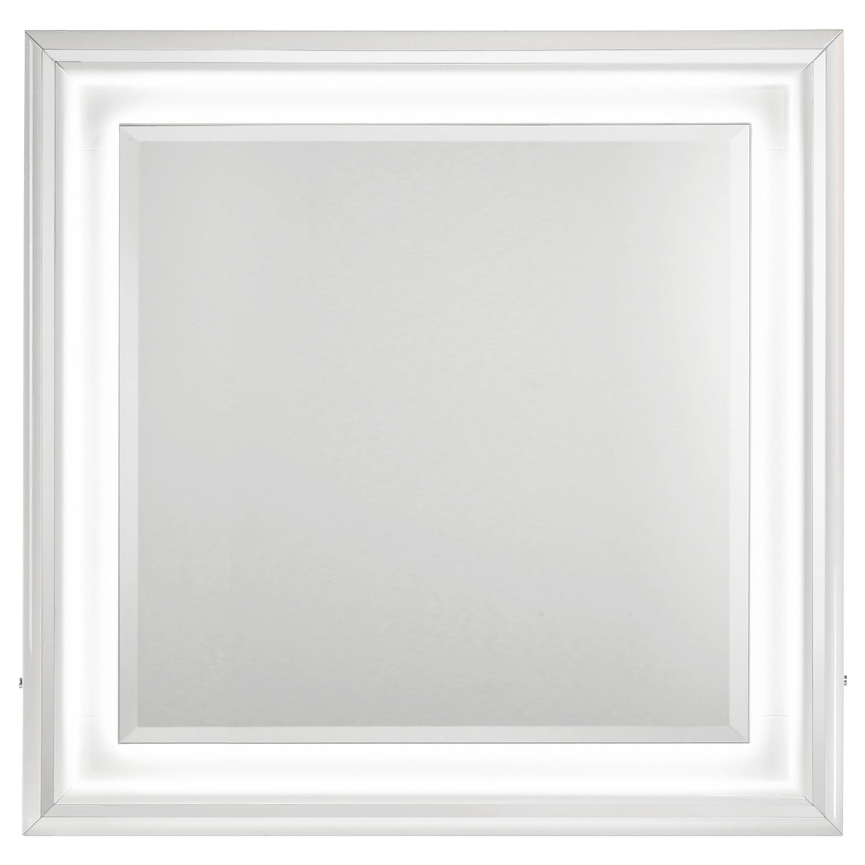 Cassia White High Gloss Dresser Mirror by Coaster at Eve Furniture