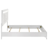 Cassia White High Gloss Queen LED Panel Bed by Coaster at Eve Furniture