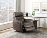 Cassian Dark Brown Swivel Glider Reclining Chair