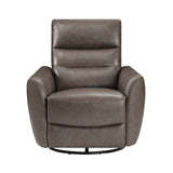 Cassian Dark Brown Swivel Glider Reclining Chair