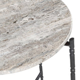 Cassian Gray/Black End Table by Crestview at Eve Furniture