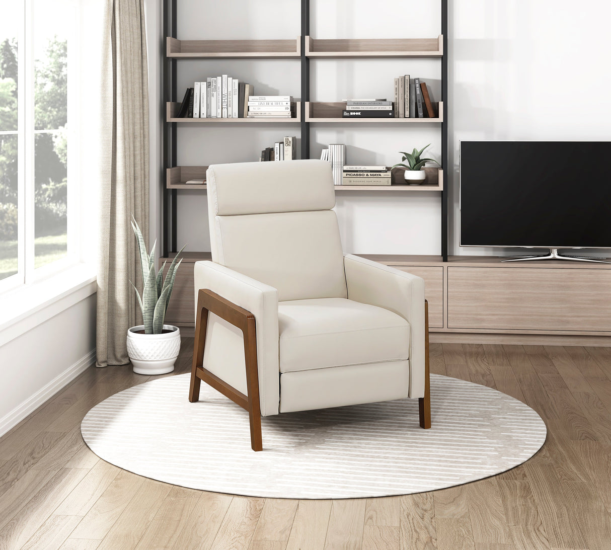 Cassian Taupe Swivel Glider Reclining Chair