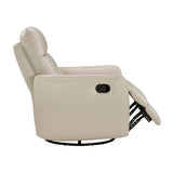 Cassian Taupe Swivel Glider Reclining Chair