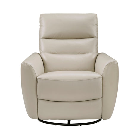 Cassian Taupe Swivel Glider Reclining Chair by Homelegance at Eve Furniture