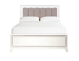 Cassie Illuminating 4-Piece Glam King Bedroom Set(King Bed, Nightstand, Dresser and Mirror)