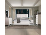 Cassie Illuminating 4-Piece Glam King Bedroom Set by Steve Silver at Eve Furniture