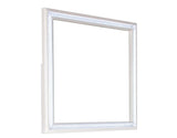 Cassie Illuminating Glam Mirror, Shimmering Pearl Finish by Steve Silver at Eve Furniture