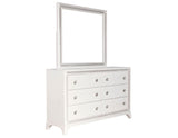 Cassie Illuminating Glam Mirror, Shimmering Pearl Finish by Steve Silver at Eve Furniture