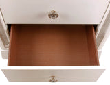 Cassie Illuminating Glam Nightstand, Shimmering Pearl Finish