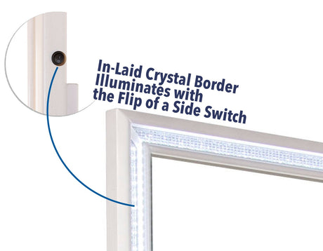 Cassie Illuminating Pearl Bedroom Set by Steve Silver at Eve Furniture