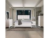 Cassie Illuminating Pearl Bedroom Set by Steve Silver at Eve Furniture