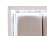 Cassie Queen Illuminating 4-Piece Glam Queen Bedroom Set by Steve Silver at Eve Furniture