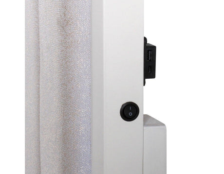 Cassie Illuminating Queen Bed, Shimmering Pearl Finish by Steve Silver at Eve Furniture