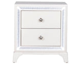 Cassie Queen Illuminating 4-Piece Glam Queen Bedroom Set by Steve Silver at Eve Furniture