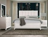 Cassie Queen Illuminating 4-Piece Glam Queen Bedroom Set by Steve Silver at Eve Furniture